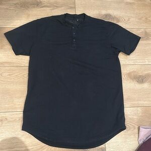 Bylt men’s Henley drop cut short sleeve shirt